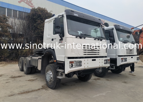 Sinotruk Howo Traktor Truck Rhd Allradantrieb 6 × 6 Weichai 400 PS Weiß